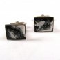 Black & White Porcelain Cufflinks Unbranded Pat No 503655 12215
