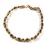 Sterling Gold Vermeil Black or Blue Clear Rhinestones Bracelet by TBA 5116