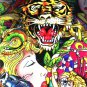 Brand New Ed Hardy Beverage Bottle Tiger 2 Tote by Christian Audigier Free Shipp