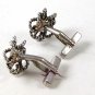 Vintage Silver & Cultured Pearls Cufflinks 9816