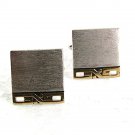 Vintage 1960's Silvertone & Goldtone Cufflinks By SWANK 8217