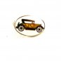 Goldtone White Yellow Black Studs Bearcat Car Tie Clasp Unbranded 32916