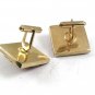 Vintage 1970's Goldtone Confetti Shells Pink White Cufflinks 10917