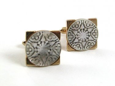 Vintage Unusual Goldtone & Silvertone Cufflinks By SWANK 101517