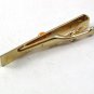 Vintage Goldtone & Pink Tie Clasp 121317