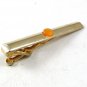 Vintage Goldtone & Pink Tie Clasp 121317