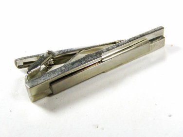 Classy Silvertone Dressy Tie Clasp Unbranded 81215