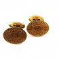Edwardian / Deco Monogrammable Gold Tone Cufflinks 82016B