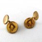 Edwardian / Deco Monogrammable Gold Tone Cufflinks 82016e
