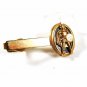 Vintage Gold Tone Black Roman Warrior Tie Clasp Unbranded 52116