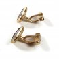 Vintage Gold Tone & Red Cufflinks By SWANK 61716