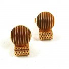 1970's Goldtone Wrap Around Cufflinks 52317