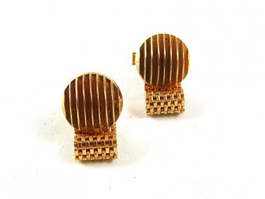 1970's Goldtone Wrap Around Cufflinks 52317