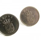 1967 1971 Frederik IX KONGE AF DANMARK 1 Krone Cufflnks 92017