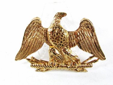 Vintage Gold Tone American Eagle Clip By N.Y.C. ACCESSORY 8416