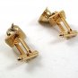 Vintage Goldtone Christmas Jingle Bells Ringing Cufflinks 121317