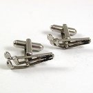 Vintage 1960's Silvertone Golf Clubs Cufflinks 10417
