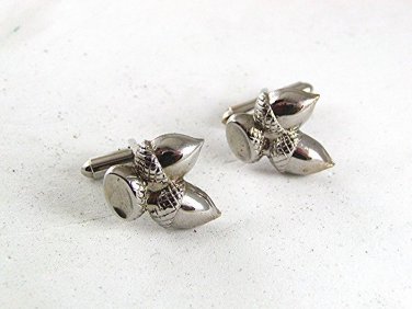 Vintage Silvertone Acorn Nuts Cufflinks 81817
