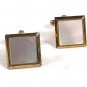 1950's - 60's Goldtone & Mother of Pearl Cufflinks Unbranded 101615