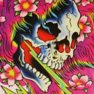 Brand New Ed Hardy Beverage Bottle Skull Tote by Christian Audigier Free Shippin