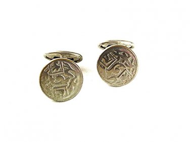 Edwardian / Art Deco Silvertone Cufflinks 42117