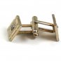 Vintage Goldtone Sparkly Stone Dress Cufflinks 10217