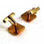 Vintage Goldtone Square Cufflinks By SWANK 81017