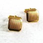 Vintage Goldtone Square Cufflinks By SWANK 81017