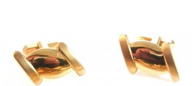 Vintage 1950's - 1960's Gold Tone Cufflinks By Foster