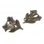 1940's - 50's Mexican Silver Flower Screw Back Earrings Earrings Unbranded 8615