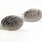 Vintage Brushed Silvertone Cufflinks By ANSON 102317