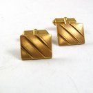 Vintage Goldtone Cufflinks By SWANK 12417e