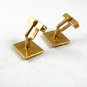Vintage Goldtone Cufflinks By SWANK 12417e
