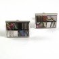 Vintage Silvertone & Abalone Cufflinks By DANDY 10 10217