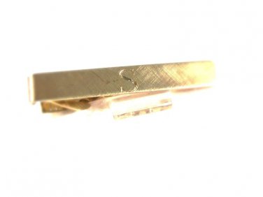Goldtone Initial or Letter S Tie Clasp Unbranded 32116