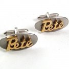 Vintage Silvertone & Goldtone PETE Cufflinks By SWANK 81517