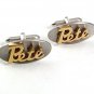 Vintage Silvertone & Goldtone PETE Cufflinks By SWANK 81517