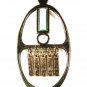 Southwest Silver Tone & Blue Dangley Pendant by AVON 111615