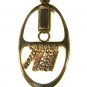 Southwest Silver Tone & Blue Dangley Pendant by AVON 111615