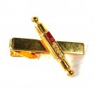 Gold Tone Delco Pleasurizer Shock Absorber Tie Clasp Unbranded 2616