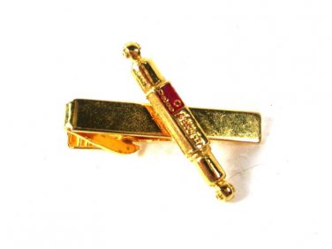 Gold Tone Delco Pleasurizer Shock Absorber Tie Clasp Unbranded 2616
