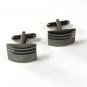Silver Tone Black Dress Up Cufflinks 7116b