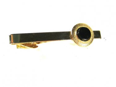 Goldtone & Black Tie Clasp Unbranded 31916
