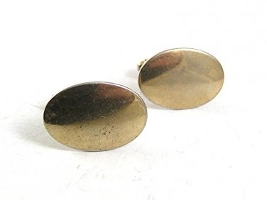 Vintage Goldtone Oval Cufflinks 102317