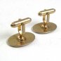 Vintage Goldtone Oval Cufflinks 102317