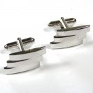 Mid Century Silvertone Cufflinks Unbranded 93015