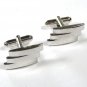 Mid Century Silvertone Cufflinks Unbranded 93015