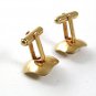 1960's Goldtone & Pearl Cufflinks By MANLEIGH 5517