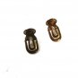 Art Deco Gold Tone & Green Cufflinks "20th Century" "The King" 11116