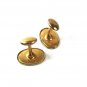 Deco Rolled Plate Stylist Silver & Gold Tone Cufflinks Unbranded 51916
